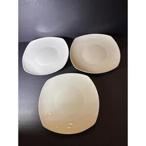 Set Of 3 Gorham Bone China BOULDER CREEK Salad Plates 8.5” Wide